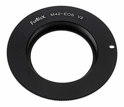 Picture of Fotodiox Lens Mount Adapter - M42 Type 2 Screw Mount SLR Lens to Canon EOS (EF, EF-S) Mount SLR Camera Body