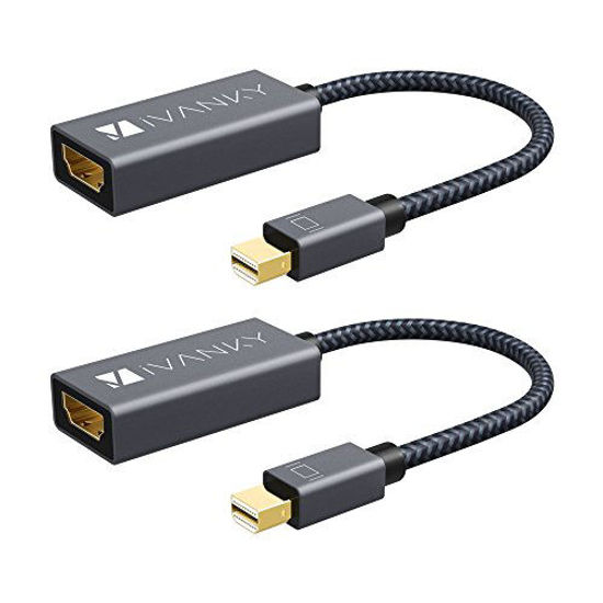 GetUSCart Mini Displayport to HDMI Adapter 2 Pack Super Slim
