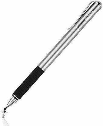 Picture of Mixoo Smart Pen,Disc & Fiber Tip 2 in1 Series,Capacitive Stylus Tip,High Sensitivity & Precision,Stylus Pens for Touch Screens (Space Grey)