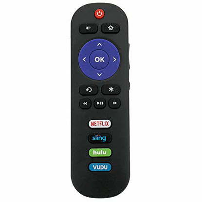 Picture of RC280 Replacement Remote Applicable for TCL Roku TV with Netflix Sling Hulu Vudu Key 55UP120 32S4610R 50FS3750 32FS3700 32FS4610R 32S800 32S850 32S3850 48FS3700 55FS3700 65S405 43S405 49S405 40S3800
