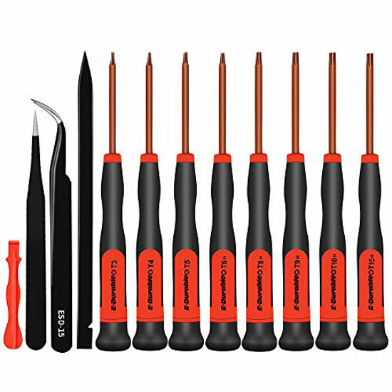 T6 T8 T9 T10 Torx Screwdriver Precision Magnetic Screwdriver Set Repair Tool Kit for Xbox One/Xbox 360 Controller/PS3/PS4,with Safe Pry Tools 