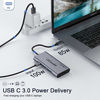 Picture of USB C Hub HDMI Adapter,QGeeM 7 in 1 Type C Hub to HDMI 4k,3 USB 3.0 Ports,100W Power Delivery,SD/TF Card Readers Compatible with MacBook Pro 13/15(Thunderbolt 3),2018 Mac Air,Chromebook USB C Adapter