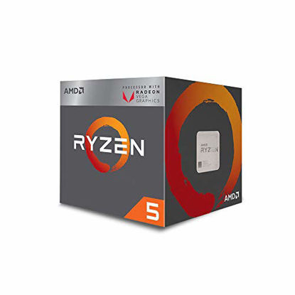Picture of AMD Ryzen 5 3400G 4-core, 8-Thread Unlocked Desktop Processor with Radeon RX Graphics