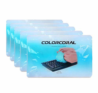 Colorcoral Dust Cleaner Keyboard Cleaning Gel Universal Cleaning Gadget Slime for Car Cleaning and Computer Dusting (1pack)