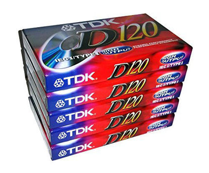 Picture of TDK Dynamic Performance D120 High Output IEC I / Type I - 5 Pack Audio Cassette Tapes