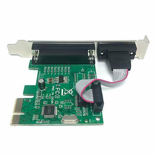 GetUSCart PCIe Combo Serial Parallel Expansion Card PCI Express to