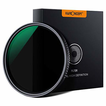 Picture of K&F Concept 72mm Variable Neutral Density ND8-ND2000 ND Filter for Camera Lenses with Multi-Resistant Coating, Waterproof