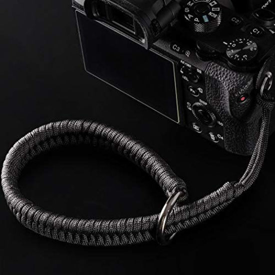 550 Paracord/Black Higher-end and Safer Adjustable Camera Lanyard Wrist Camera Wrist Strap Suitable for Nikon/Canon/Sony/Panasonic/Fujifilm/Olympus DSLR or Mirrorless Cameras Hand Strap 