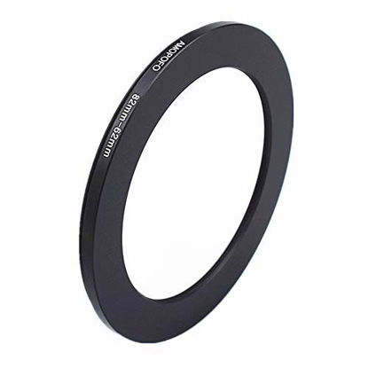 Picture of 82 to 62mm Metal Ring/82mm to 62mm Step Down Rings Filter Adapter for UV,ND,CPL,Metal Step Down Rings,Compatible with All 82mm Camera Lenses & 62mm Accessories