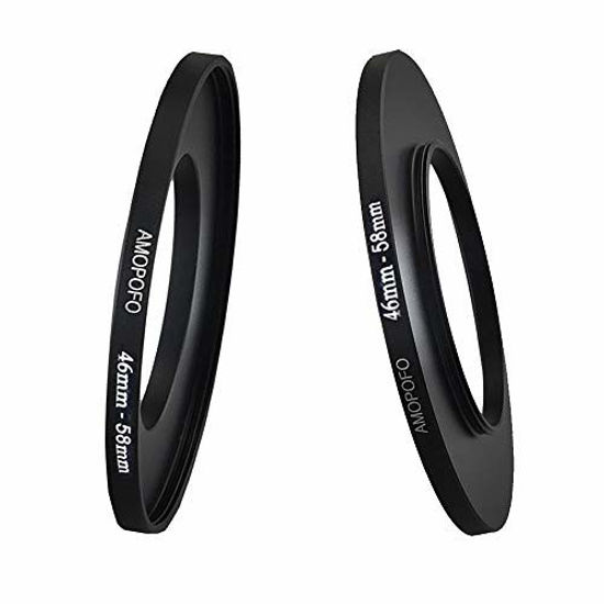 Picture of Metal Step Up Ring Adapter 46mm to 58mm Step-Up Lens Adapter Ring for Filters UV,ND,CPL Camera Filters, Compatible with All 46mm Camera Lenses & 58mm Accessories
