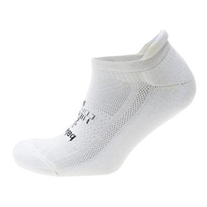 Picture of Balega Hidden Comfort No-Show Running Socks for Men and Women (1 Pair), White, Large