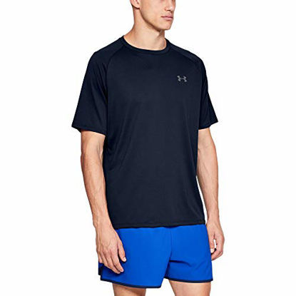 Picture of Under Armour Men's Tech 2.0 Short-Sleeve T-Shirt , Academy Blue (408)/Graphite , X-Large Tall