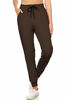 Picture of JGAX128-BROWN-1XL Solid Jogger Track Pants w/Pockets, 1X