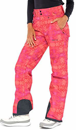 Picture of Arctix Women's Insulated Snow Pants, Summit Print Red, Small/Regular