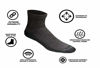 Picture of Dickies Men's Dri-tech Moisture Control Quarter Socks Multipack, Charcoal (6 Pairs), Shoe Size: 6-12