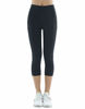 Picture of THE GYM PEOPLE Thick High Waist Yoga Pants with Pockets, Tummy Control Workout Running Yoga Leggings for Women (X-Small, Z- Capris Black)