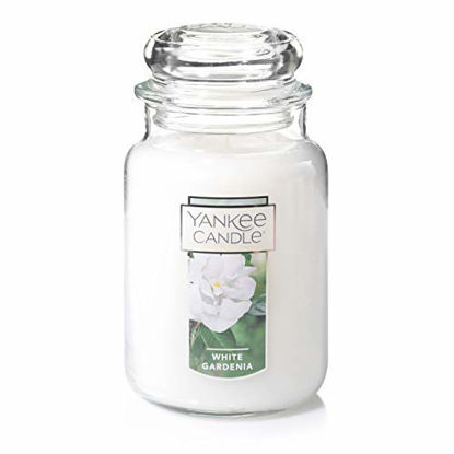 Picture of Yankee Candle White Gardenia Scented Premium Paraffin Grade Candle Wax with up to 150 Hour Burn Time, Large Jar