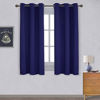 Picture of NICETOWN All Season Thermal Insulated Solid Grommet Top Blackout Curtains/Drapes/Panels for Kid's Room (Navy Blue, 1 Pair, 42 x 63 Inch)