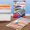 Picture of Spacesaver Premium Vacuum Storage Bags. 80% More Storage! Hand-Pump for Travel! Double-Zip Seal and Triple Seal Turbo-Valve for Max Space Saving! (Large 6 Pack)