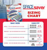 Picture of Spacesaver Premium Vacuum Storage Bags. 80% More Storage! Hand-Pump for Travel! Double-Zip Seal and Triple Seal Turbo-Valve for Max Space Saving! (Large 6 Pack)
