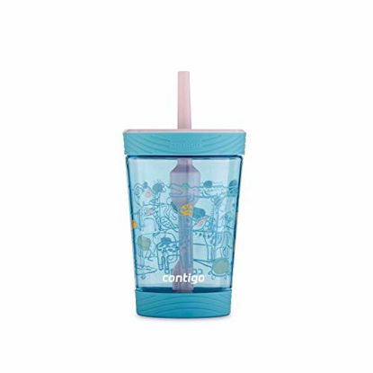 Picture of Contigo Kids Tumbler with Straw 14 oz, 14 Ounce, Birthday Cake with Zoo Animals
