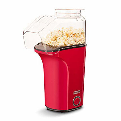 Picture of DASH DAPP150V2RD04 Hot Air Popper Popcorn Maker, 16 cups, Red