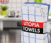 Picture of Utopia Towels Kitchen Towels, 15 x 25 Inches, 100% Ring Spun Cotton Super Soft and Absorbent Blue Dish Towels, Tea Towels and Bar Towels, (Pack of 12)