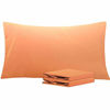 Picture of NTBAY King Pillowcases Set of 2, 100% Brushed Microfiber, Soft and Cozy, Wrinkle, Fade, Stain Resistant with Envelope Closure, 20 x 40 Inches, Pale Orange