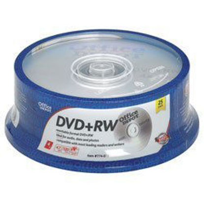 Picture of Office Depot 774-072 DVD+RW 4.7 GB (120min) 25 pack