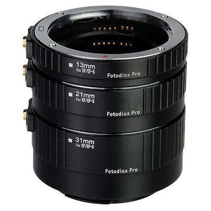 Picture of Fotodiox Pro Canon EOS Auto Macro Extension Tube Set Kit for Extreme Close-Up with Autofocus and Auto-Exposure