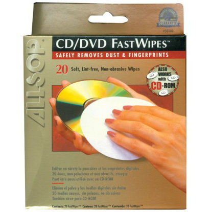 Picture of Allsop 50100 CD FastWipes, 20 Pack