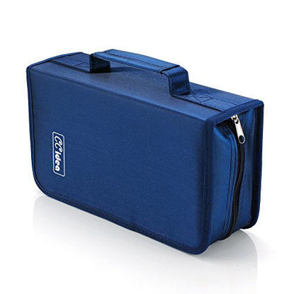 Picture of 128 Capacity CD/DVD Case Holder, Storage Binder by CCidea (Blue) Specials