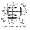 Picture of Penn-Elcom D0938K Dish Two 1/4 Inch Jacks Black 4 Inch x 4-3/8 Inch