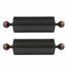 Picture of MINIFOCUS Underwater Float Arm 2PCS Carbon Fiber Floating Dual Ball Arm Diving Buoyancy System for Diving Tray Video Light/Strobe (D60mm, 8'', Buoyancy provided 300g2)