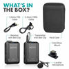 Picture of Movo WMX-1 2.4GHz Wireless Lavalier Microphone System Compatible with DSLR Cameras, Camcorders, iPhone, Android Smartphones, and Tablets (200' ft Audio Range)