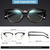 Picture of AOMASTE Blue Light Blocking Glasses Retro Semi Rimless UV400 Clear Lens Computer Eyewear For Men Women