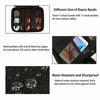 Picture of Matein Electronics Organizer, Waterproof Travel Electronic Accessories Case Portable Double Layer Cable Storage Bag for Cord, Charger, Power Bank, Flash Drive, Phone, Ipad Mini, SD Card, Tablet, Black