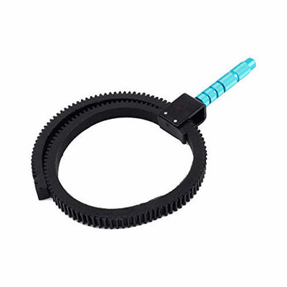 Picture of Acouto Follow Focus Levers, Adjustable Manual Flexible Gear Ring Belt for DSLR Camera Follow Focus Zoom Lens Global Engineering Standard 0.8