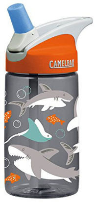 Picture of CamelBak Eddy 0.4-Liter Kids Water Bottle - - CamelBak Kids Big Bite Valve - Spill Proof- - Water Bottle For Kids - BPA-Free Water Bottle - 12 Ounces, Sharks, Bottle Only