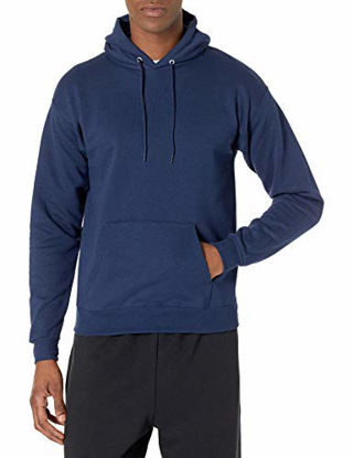 Picture of Hanes Men's Pullover Ecosmart Fleece Hooded Sweatshirt, Navy, X-Large