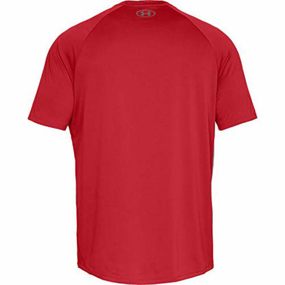 Picture of Under Armour Men's Tech 2.0 Short Sleeve T-Shirt , Red (600)/Graphite , Medium