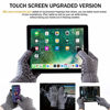 Picture of TRENDOUX Winter Gloves, Knit Warm Texting Touch Screen Gloves for Men Women - Anti-Slip - Elastic Cuff - Thermal Soft Wool Lining - Hands Warm in Cold Weather - Light Gray - M