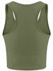 Picture of 4 Pieces Basic Crop Tank Tops Sleeveless Racerback Crop Sport Cotton Top for Women (Black, White, Army Green, Coffee, Medium)
