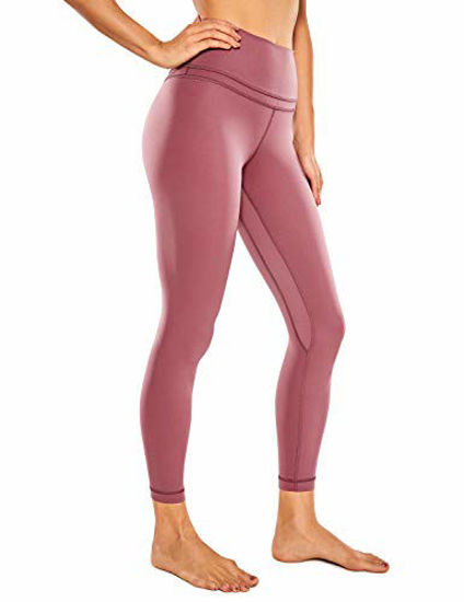 GetUSCart- CRZ YOGA Women's Naked Feeling I High Waist Tight Yoga Pants  Workout Leggings-25 Inches Merlot Red X-Large
