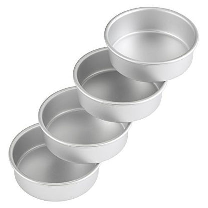 Picture of Wilton Aluminum Round Cake Pan Set, 6" x 2" in., (4-Pack)