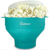 Picture of Original Salbree Microwave Popcorn Popper, Silicone Popcorn Maker, Collapsible Bowl - The Most Colors Available (Aqua)