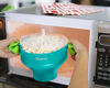 Picture of Original Salbree Microwave Popcorn Popper, Silicone Popcorn Maker, Collapsible Bowl - The Most Colors Available (Aqua)