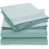 Picture of Mellanni Bed Sheet Set - Brushed Microfiber 1800 Bedding - Wrinkle, Fade, Stain Resistant - 4 Piece (King, Baby Blue)