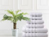 Picture of American Soft Linen 6-Piece 100% Turkish Genuine Cotton Premium & Luxury Towel Set for Bathroom & Kitchen, 2 Bath Towels, 2 Hand Towels & 2 Washcloths [Worth $72.95] - Bright White