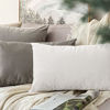 Picture of MIULEE Pack of 2 Velvet Pillow Covers Decorative Square Pillowcase Soft Solid Pure White Cushion Case for Couch Sofa Bedroom Car 22 x 22 Inch 55 x 55 cm